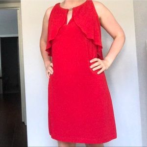 Red cocktail dress